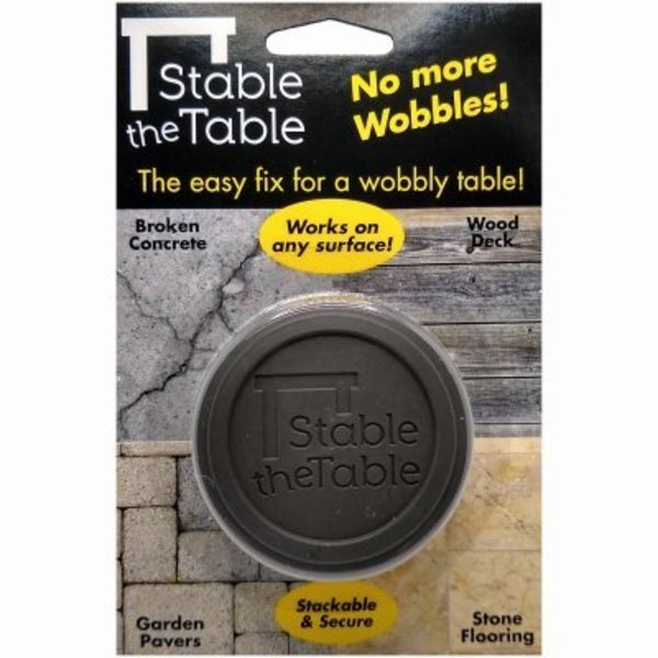 Stable The Table 4PK GRY RND StableTable 110-00-01-04